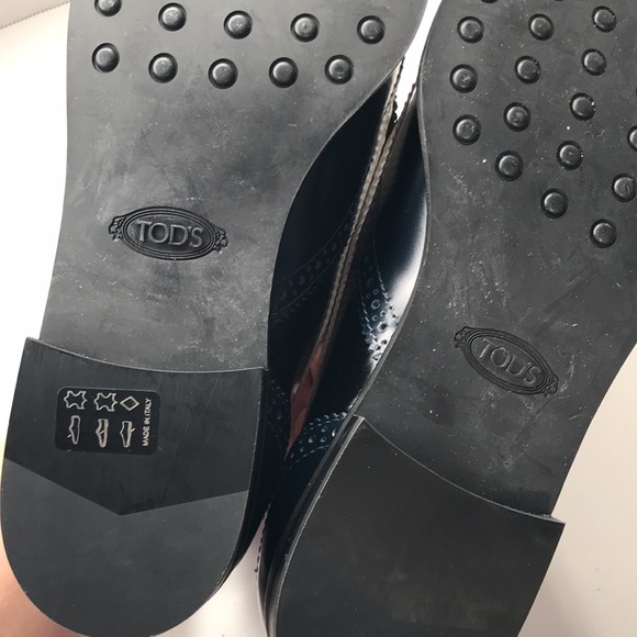 Tod’s women’s 3 tone leather loafers size 38 - Picture 6 of 8